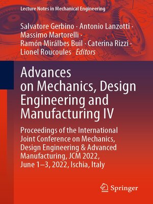 cover image of Advances on Mechanics, Design Engineering and Manufacturing IV